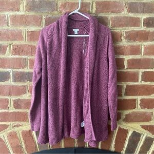 LL Bean Open Front Sweater Cardigan